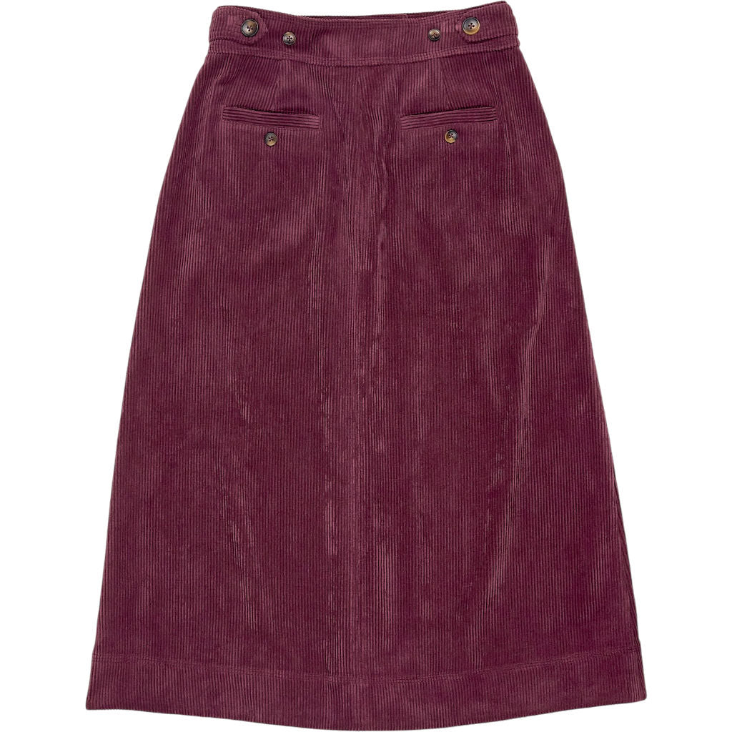 WYSE Burgundy Corduroy Skirt
