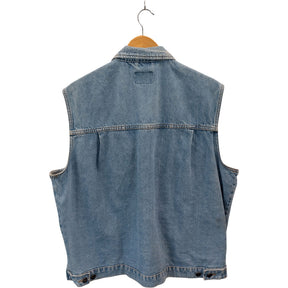 Waven Blue Helga Trucker Waistcoat