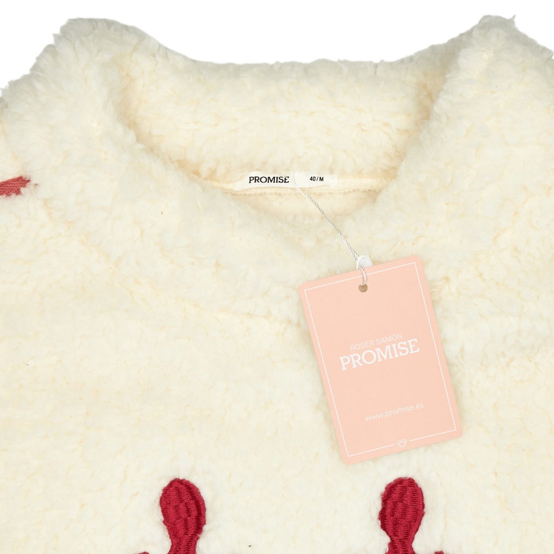 Promise Off White Reindeer Pyjama Top