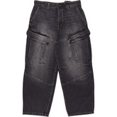 Pull & Bear Black Skater Fit Cargo Jeans
