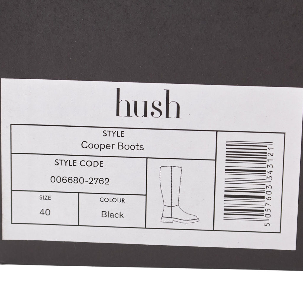 Hush Black Cooper Leather Boots