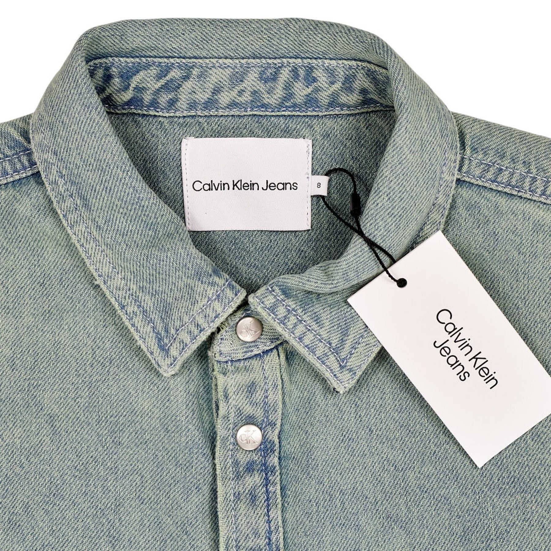 Calvin Klein Aqua Overdye Denim Shirt