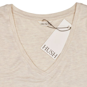 Hush Oatmeal Marl Gillian V Neck Top