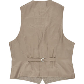 Moss Beige Regular Fit Blazer and Waistcoat