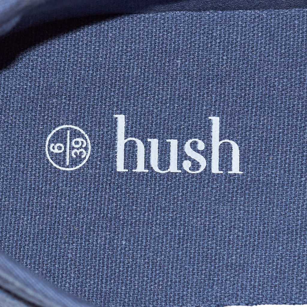 Hush Navy Henley Canvas Trainers