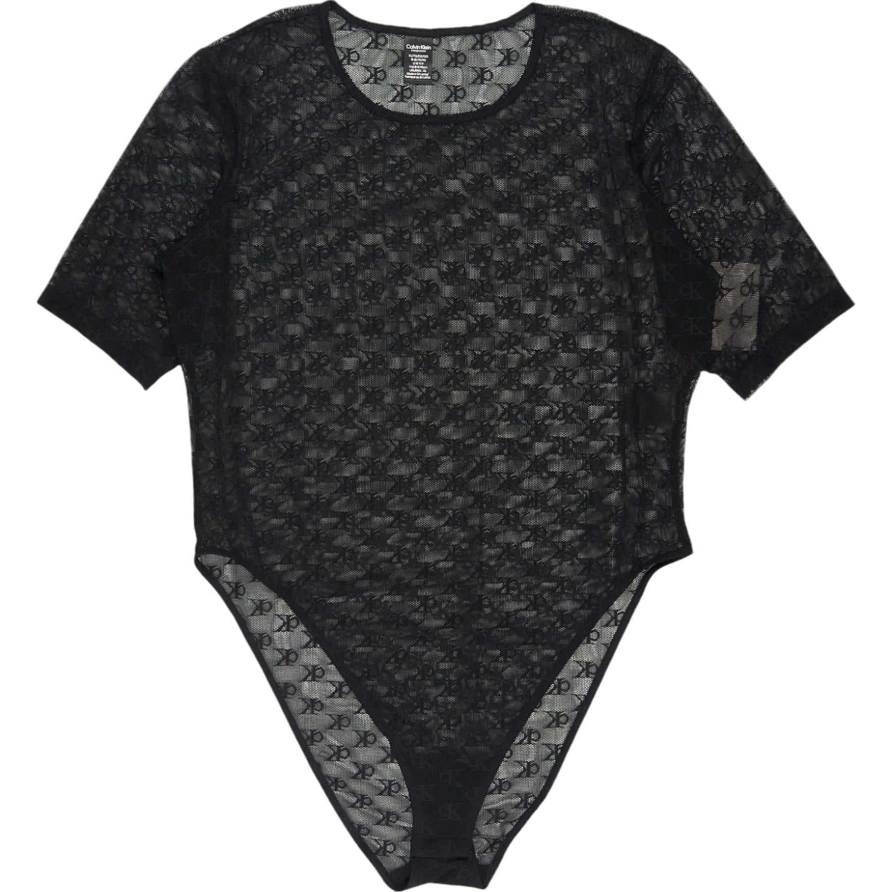 Calvin Klein Black Mesh Bodysuit