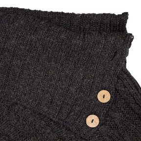 Glencroft Charcoal Wool Poncho