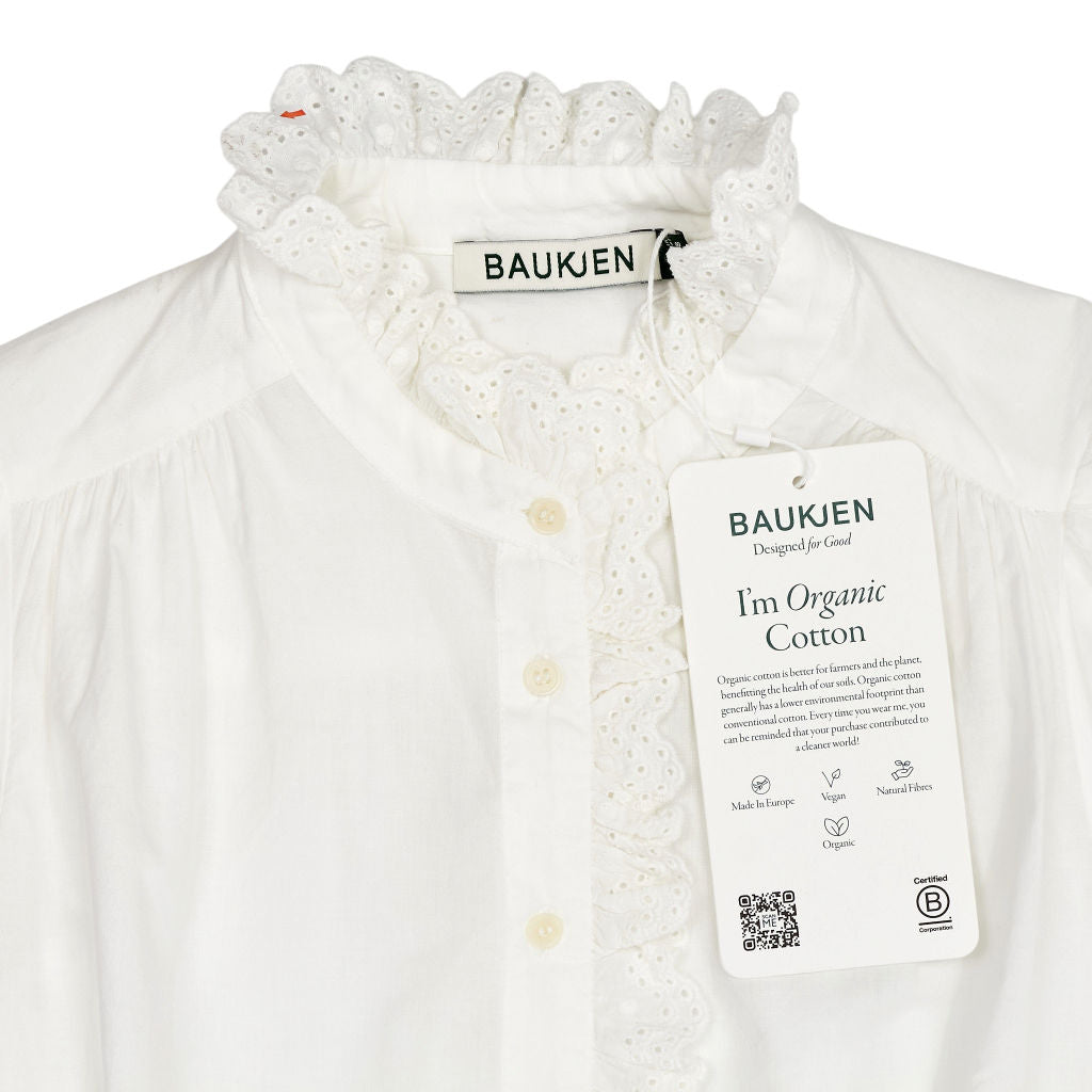 Baukjen White Milla Organic Cotton Blouse