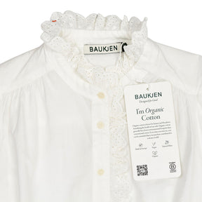 Baukjen White Milla Organic Cotton Blouse