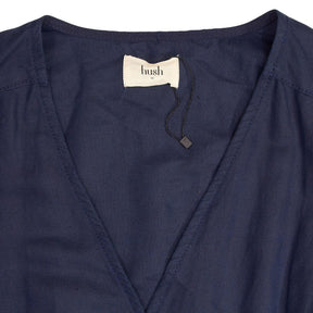 Hush Navy Puff Sleeve Jumpsuit