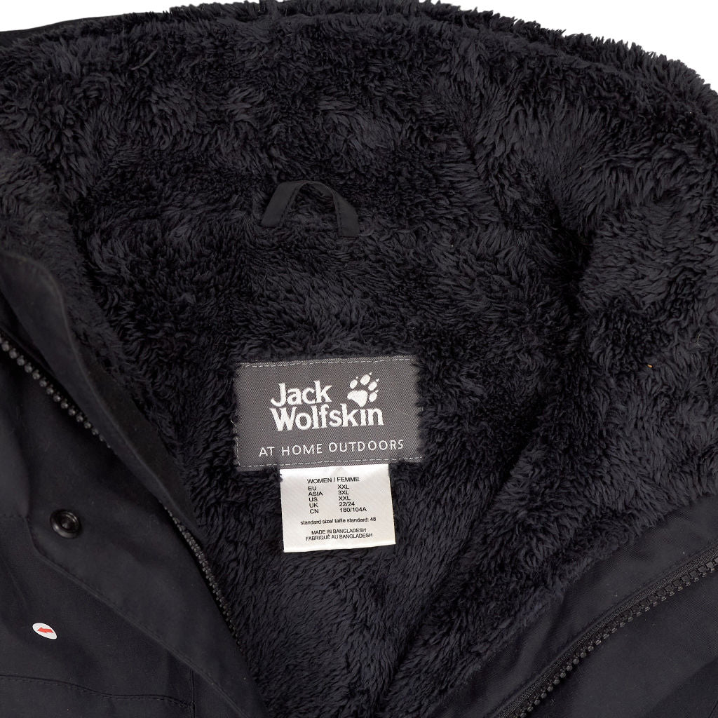 Jack Wolfskin Black Texapore Waterproof Jacket