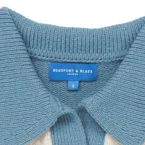 Beaufort & Blake Blue Striped Knit Jumper