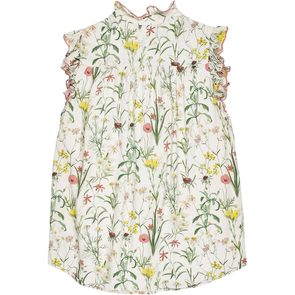 Baukjen Floral Ruffle Sleeveless Blouse
