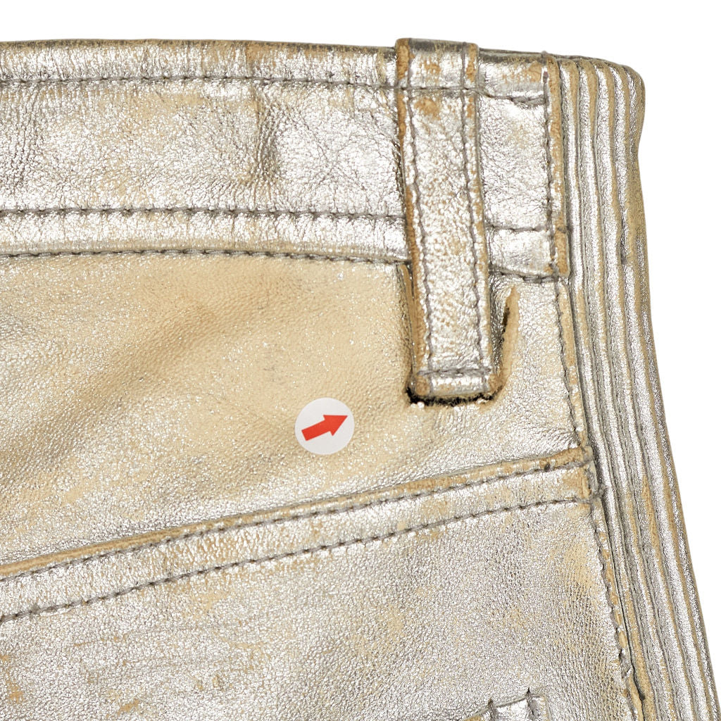 DSQUARED2 Metallic Leather Trousers