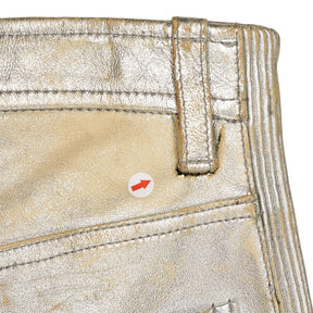 DSQUARED2 Metallic Leather Trousers