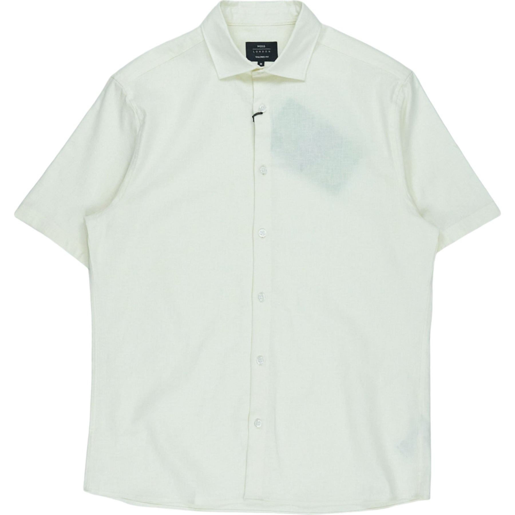 Moss London Cream Tailored Fit Shirt