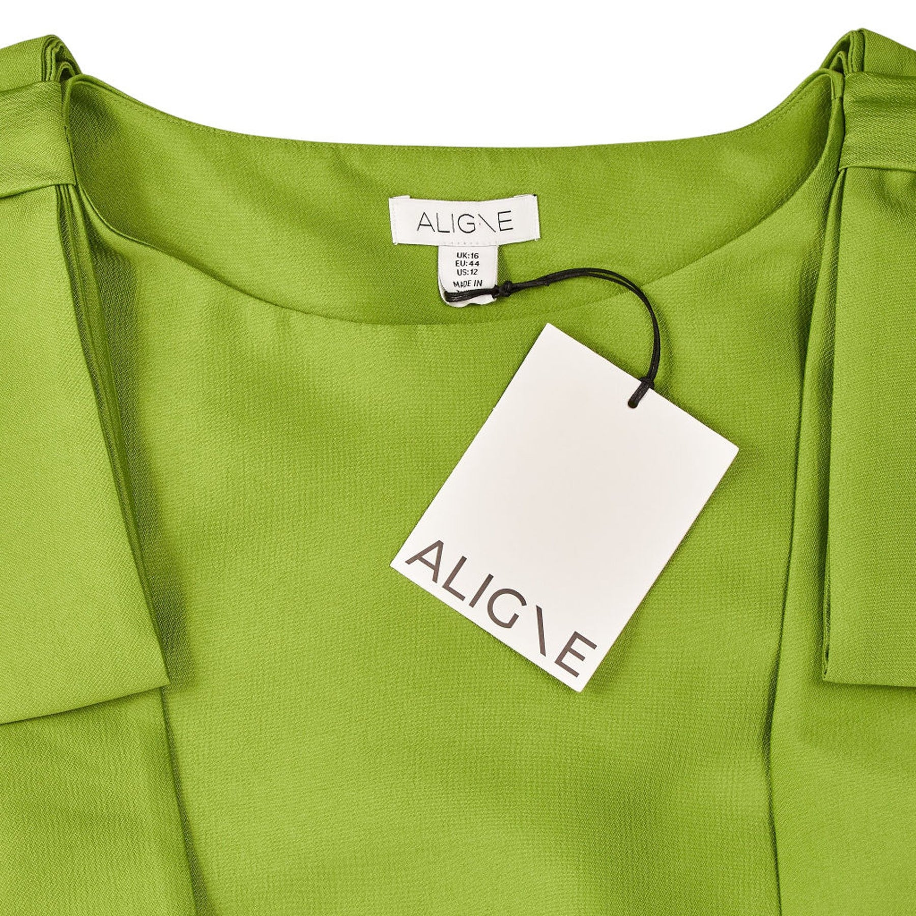 Aligne Green Fern Tie Sleeve Dress