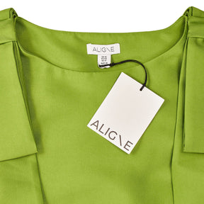Aligne Green Fern Tie Sleeve Dress