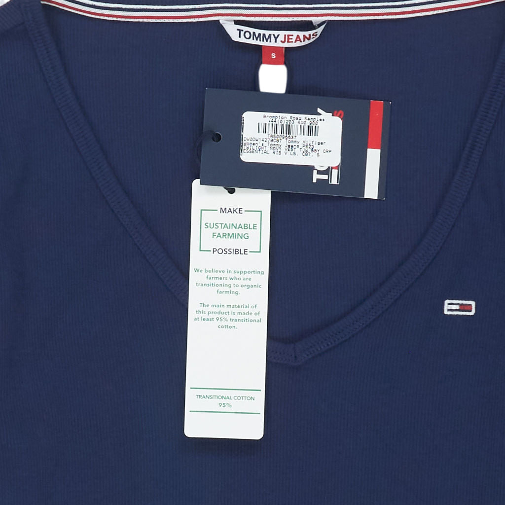 Tommy Jeans Navy Longsleeve Top