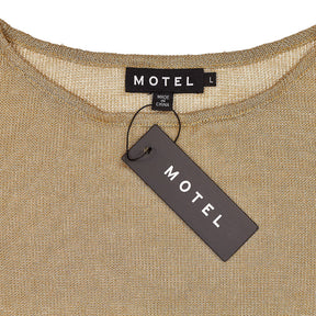 Motel Gold Sachin Chain Knit Dress