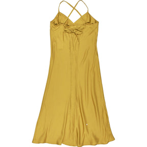 Omnes Yellow Strappy Midi Dress