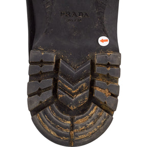Prada Black Leather Ankle Boots