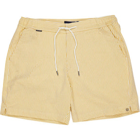 Mr Marvis Yellow Striped Swim Shorts