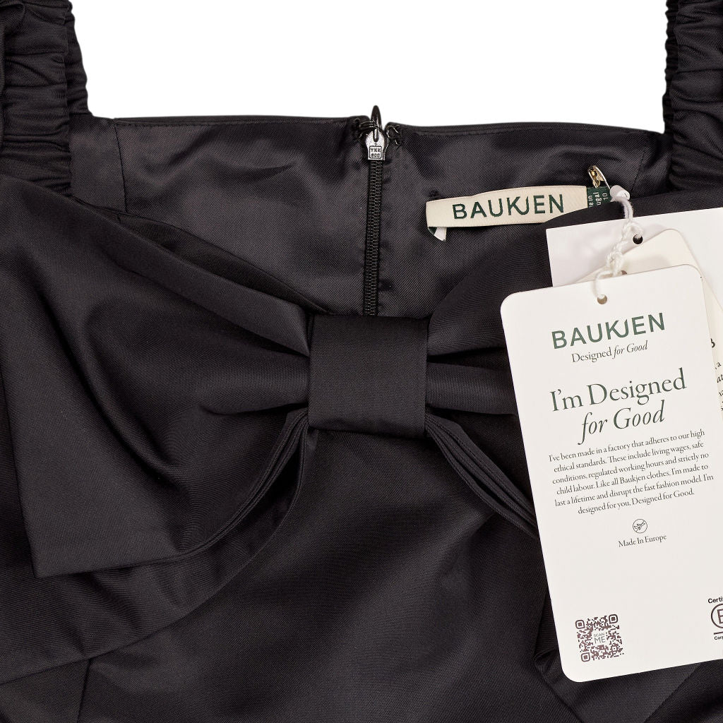 Baukjen Black Star Bow Midi Dress