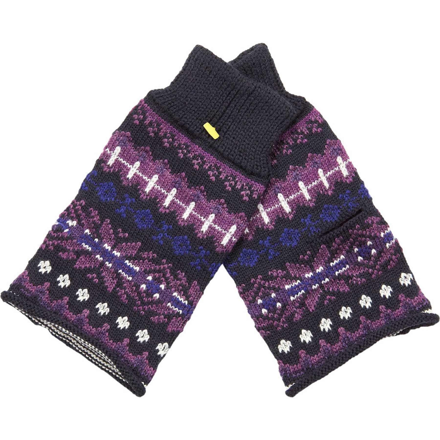 YMC Multicoloured Patterned Wrist Warmers