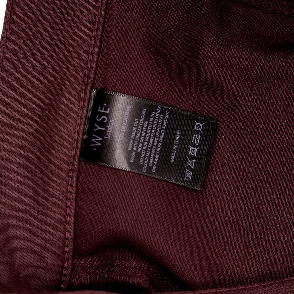 Wyse London Burgundy Trousers