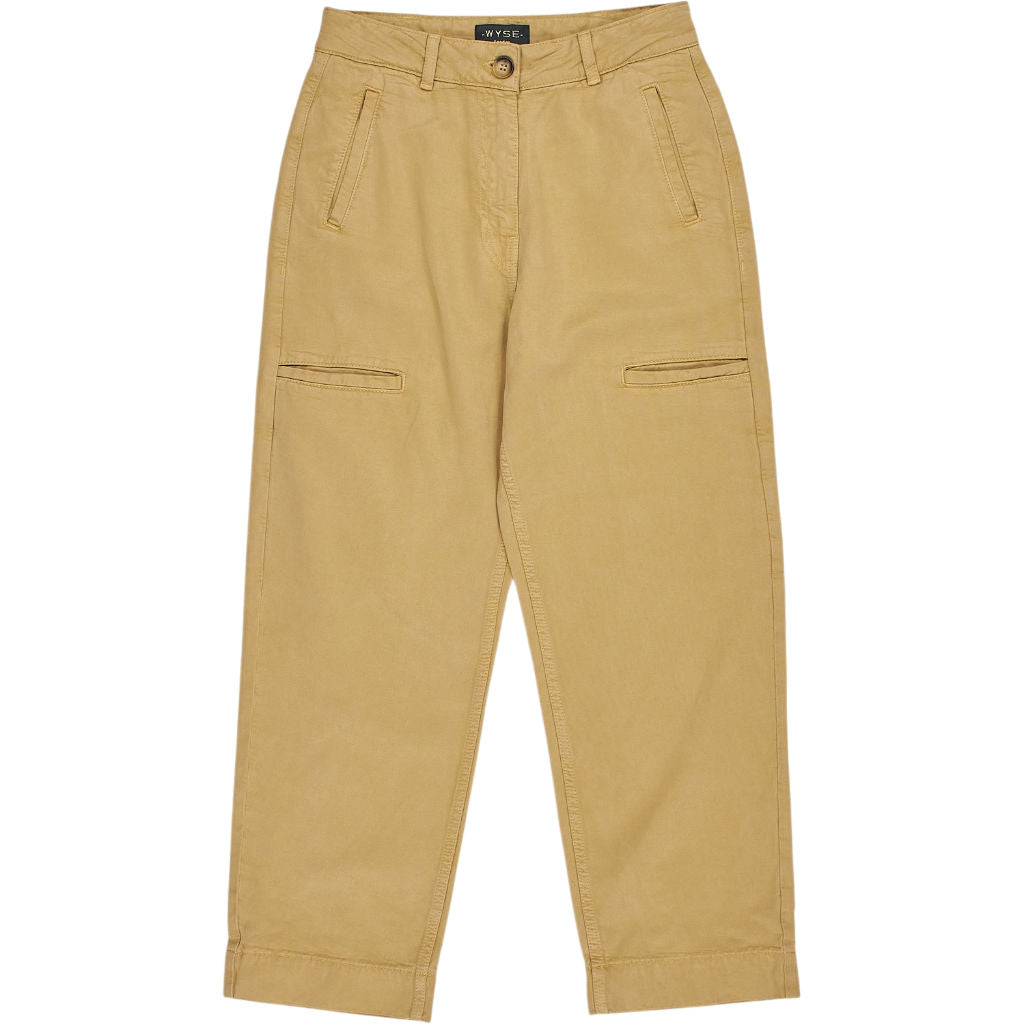 WYSE Beige Cropped Trousers