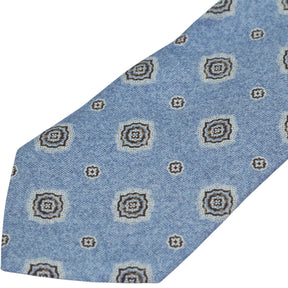 Moss Tessitura Bottinelli Blue Patterned Tie Bundle x 3