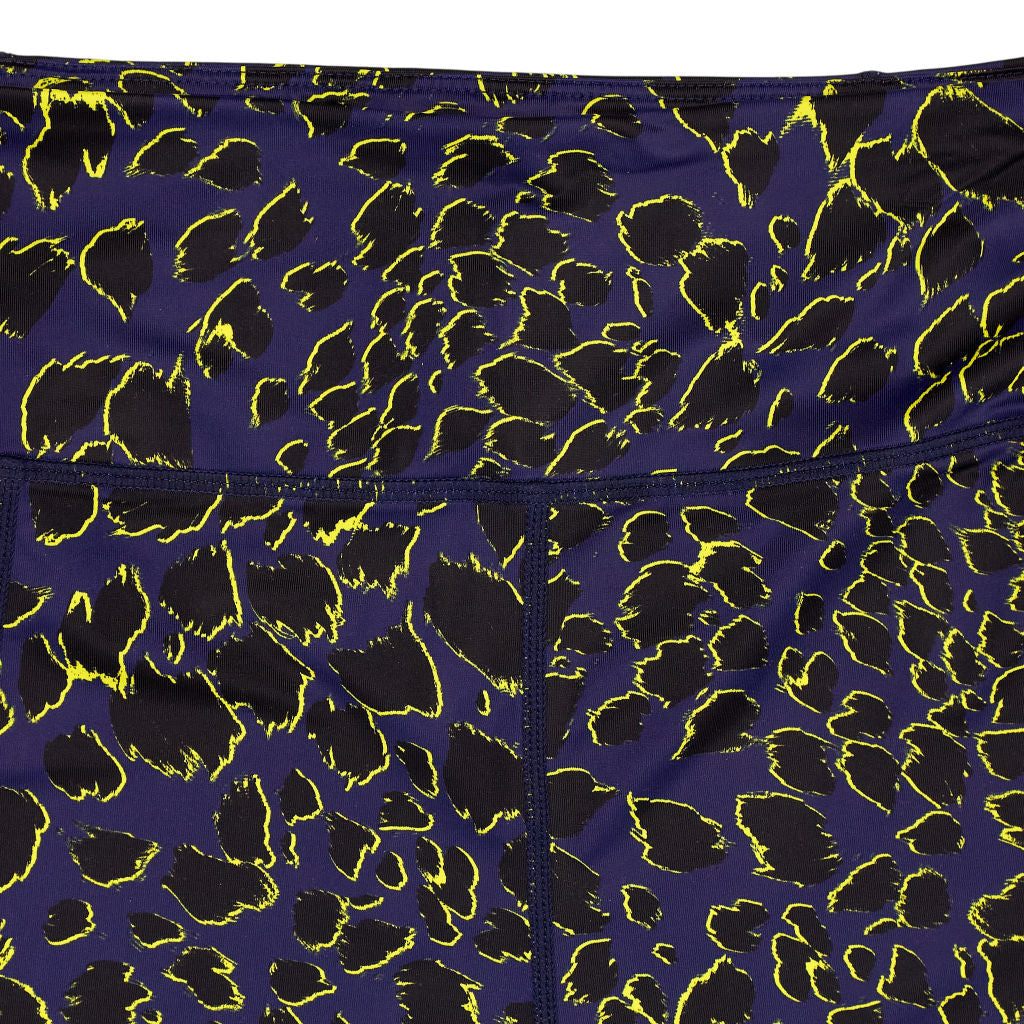 Hush Blue Yellow Aero Printed Active Leggings