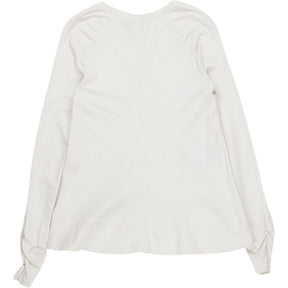 ME+EM Cream Long Sleeve Top