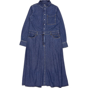 Hush Mid Blue Bella Maxi Denim Dress
