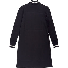 ME+EM Black Zip Midi Dress