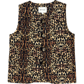 Wyse Leopard Andy Quilted Gilet XS