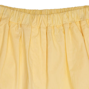Aime Yellow Cotton Shorts