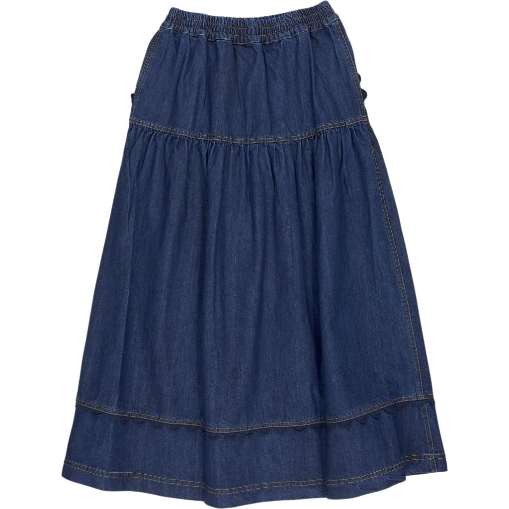 Bonte Dark Denim Manderie Skirt
