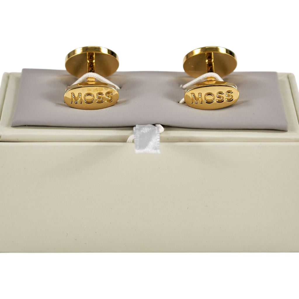 Moss Gold Black Cufflinks