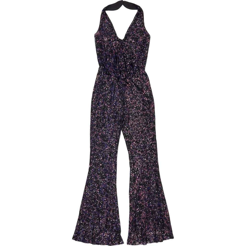 Superdry Night Halter Sequin Jumpsuit