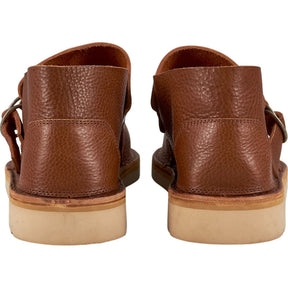 Fracap Brown Leather Slip-On Shoes