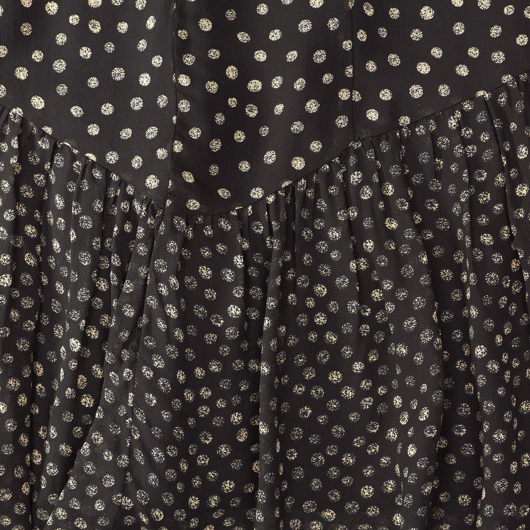Whistles Black Polka Dot Dress