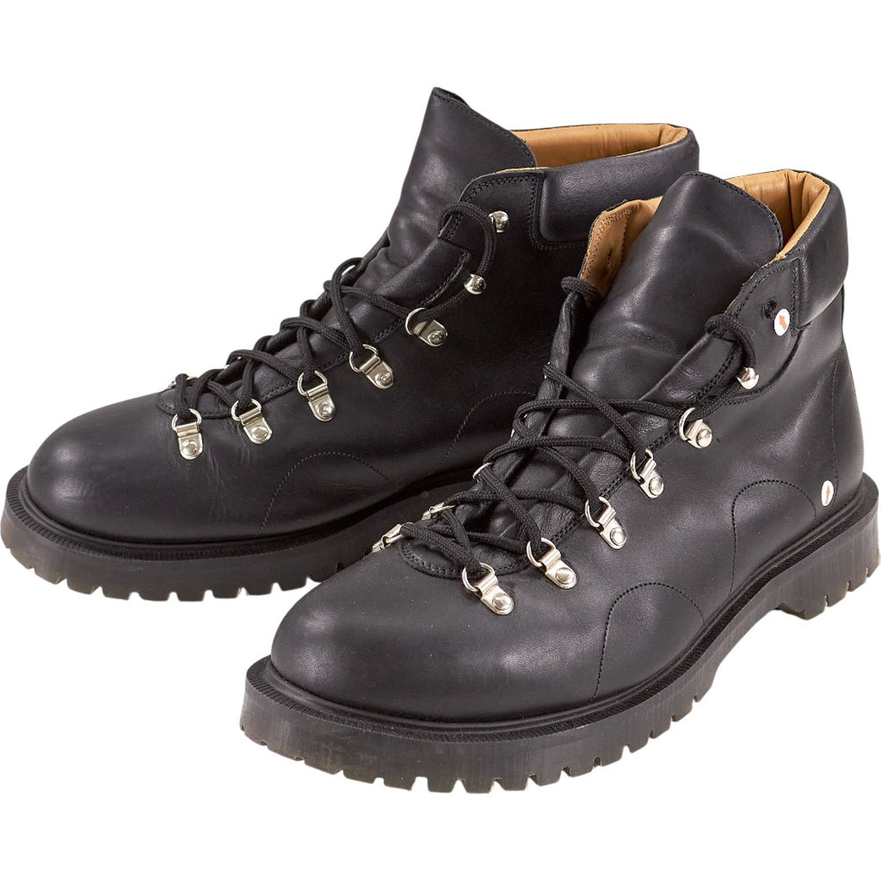 YMC Black Leather Hiking Boots