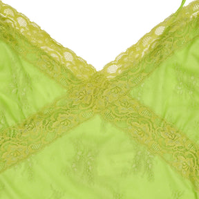 Motel Green Lace Trim Camisole Top