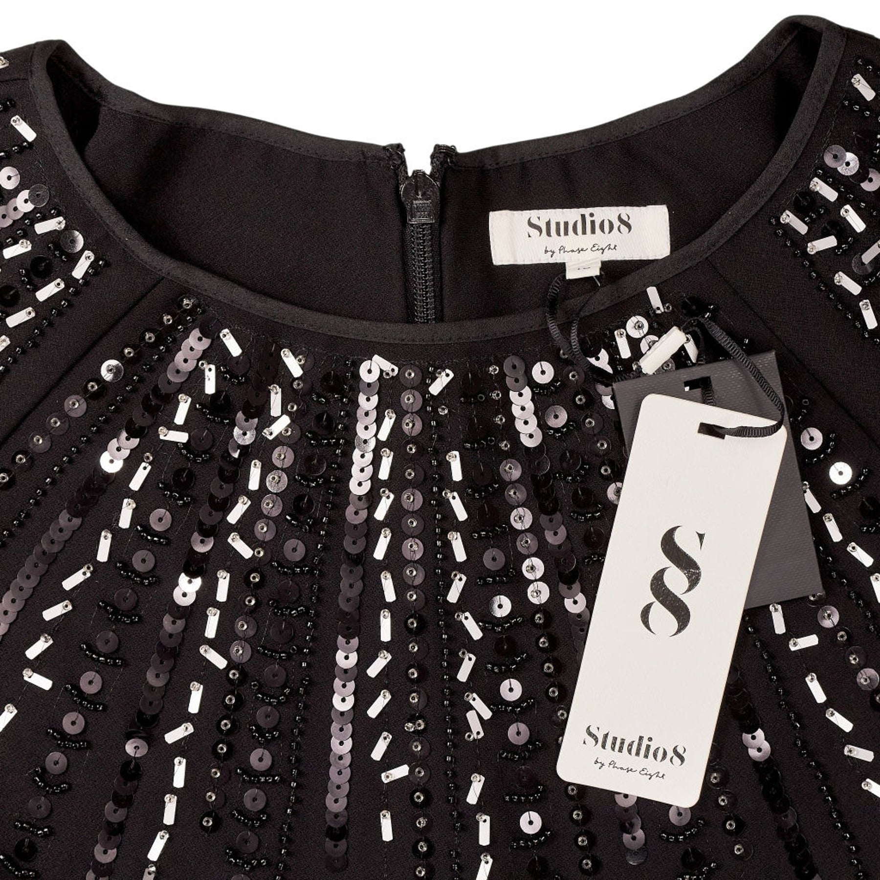 Studio 8 Black Carrie Beaded Dress
