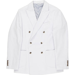 Moss White Double Breasted Corduroy Suit 40R/34R