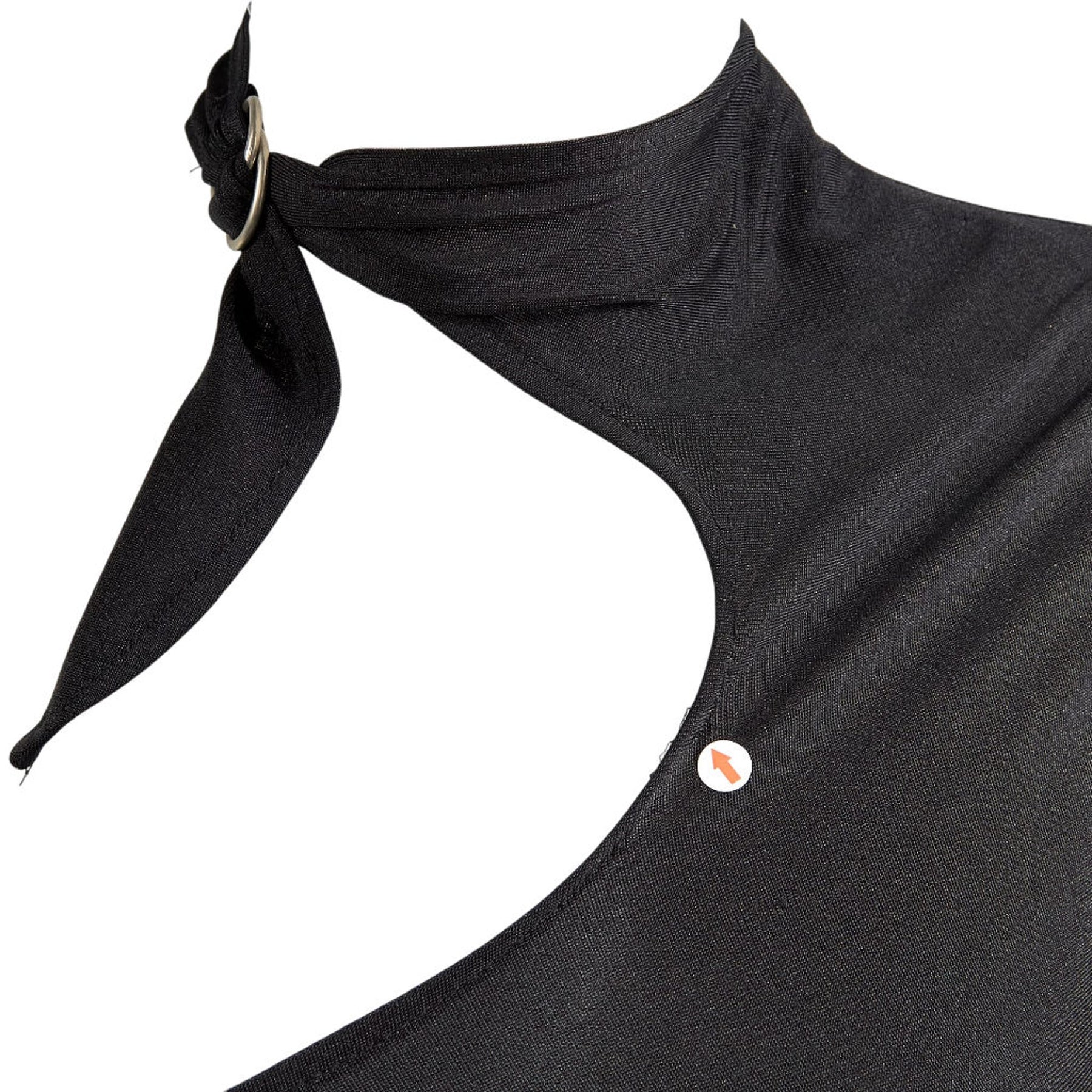 Swanky Modes Vintage Black Asymmetric Cut-Out Dress
