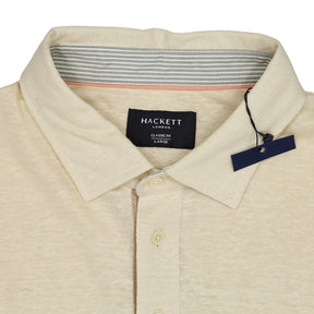 Hackett Cream Classic Fit Polo Shirt