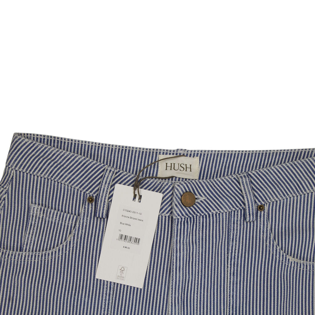 Hush Blue White Arizona Striped Jeans